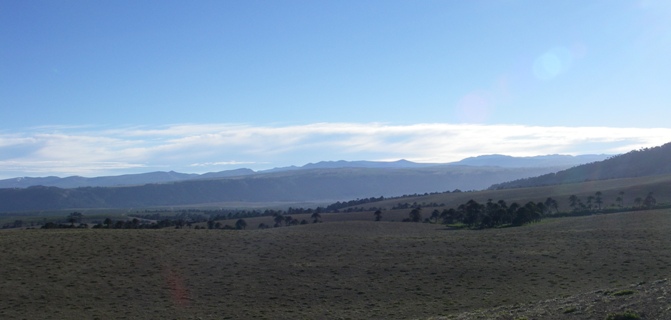 amazing views over the endless planes towards the arentinean pampa on our horseback ride chile to argentina